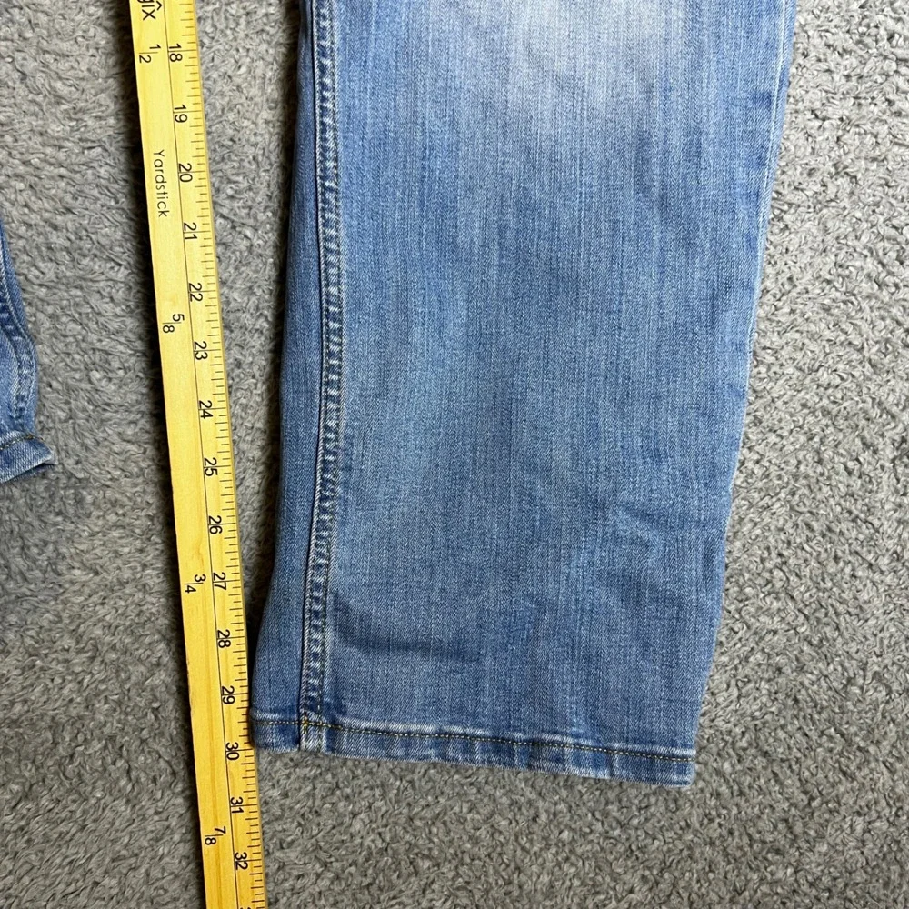 Jos A Bank Jeans Mens 46x30 Blue Excellent Straight Fit Stretch‎ Denim Casual